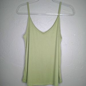 Nordstrom BP Olive Green Ribbed Tank